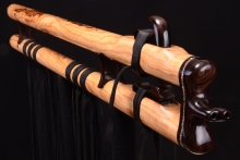 Olive Burl Native American Flute, Minor, Low C-4, #G11Da